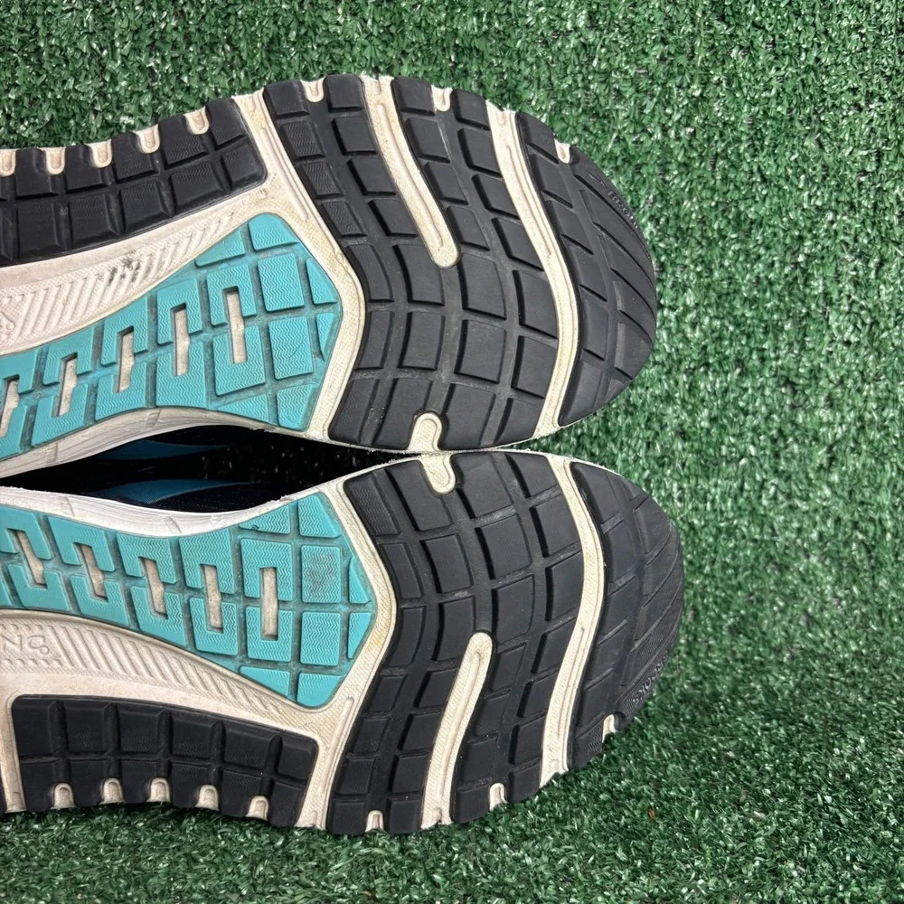 Brooks Ariel 20 Support Cushion Running Shoe Black Blue Women Sz 9 2E Extra Wide